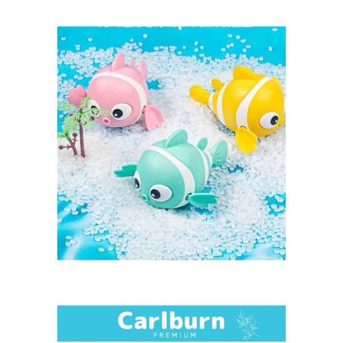 Özel Üretim Dayanıklı Eğlenceli Hafif Kurmalı Renkli Yüzen Balık Bebek Çocuk Banyo Su Oyuncağı