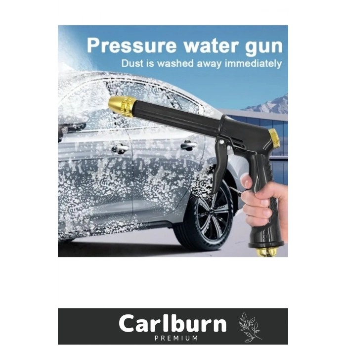 Premium Seri Ayarlanabilir Başlıklı Güçlü Basınçlı Çok Fonksiyonlu Araba Yıkama Tabancası
