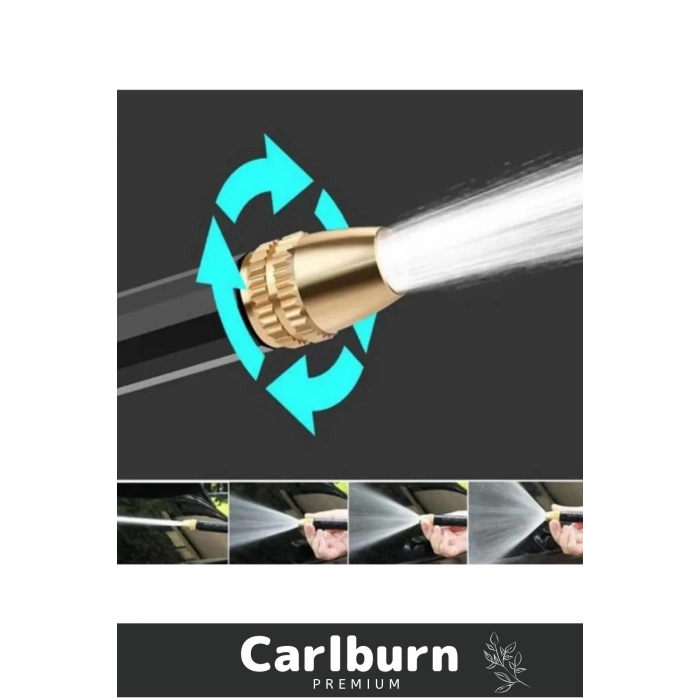 Premium Seri Ayarlanabilir Başlıklı Güçlü Basınçlı Çok Fonksiyonlu Araba Yıkama Tabancası