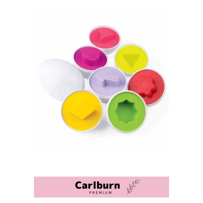 Özel Üretim Zeka Geliştirici Eğitici Çocuk El Göz Kordinasyonu Geometrik Yumurta Eşleme Oyunu 12li