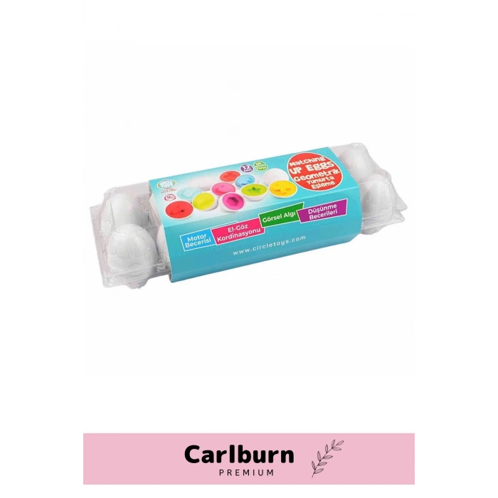 Özel Üretim Zeka Geliştirici Eğitici Çocuk El Göz Kordinasyonu Geometrik Yumurta Eşleme Oyunu 12li