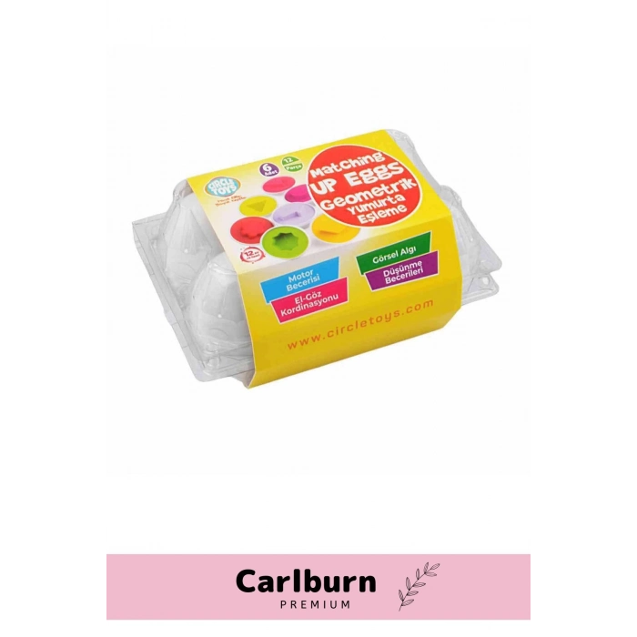 Özel Üretim Zeka Geliştirici Eğitici Çocuk El Göz Kordinasyonu Geometrik Yumurta Eşleme Oyunu 6lı