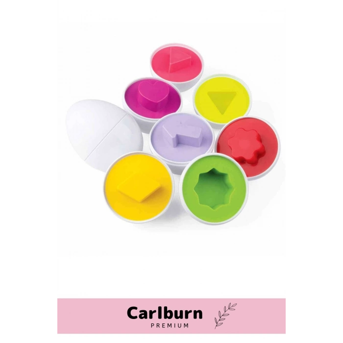 Özel Üretim Zeka Geliştirici Eğitici Çocuk El Göz Kordinasyonu Geometrik Yumurta Eşleme Oyunu 15li