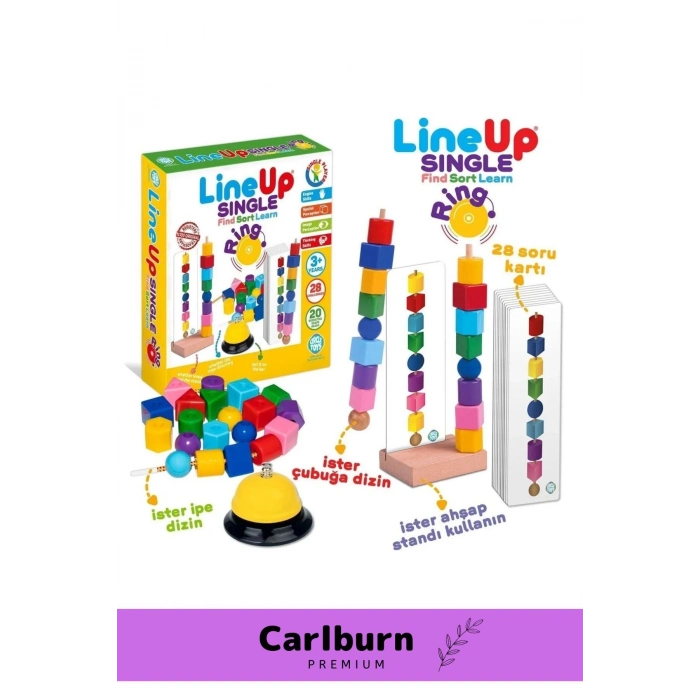 Özel Üretim Zeka Geliştirici Öğretici Lineup Single Ring Bul Sırala Ögren Tek Oyuncu Zilli Oyun