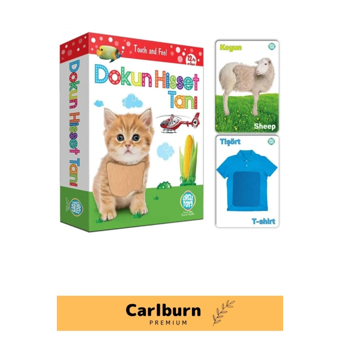 Özel Üretim Duyusal Gelişim Görsel Algı Eğlenceli Öğrenme Çocuk Dokun Hisset Tanı Eğitim Kartları