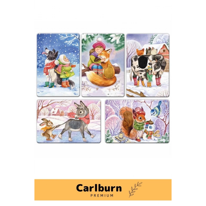 Özel Üretim Duyusal Gelişim Görsel Algı Eğlenceli Öğrenme Çocuk Hisset Tanı Kış Eğitim Kartları