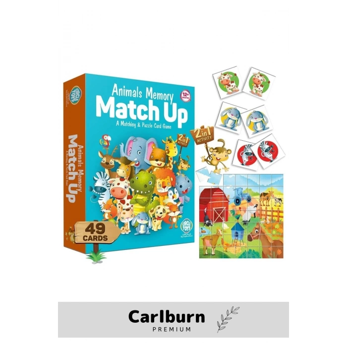 Özel Üretim Zeka Geliştirici Eğitici Çocuk El Göz Kordinasyonu Animals Memory Match Up