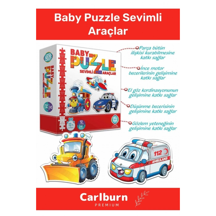 Özel Üretim Zeka Geliştirici Eğitici Çocuk El Göz Koordinasyonu Baby Puzzle Sevimli Araçlar