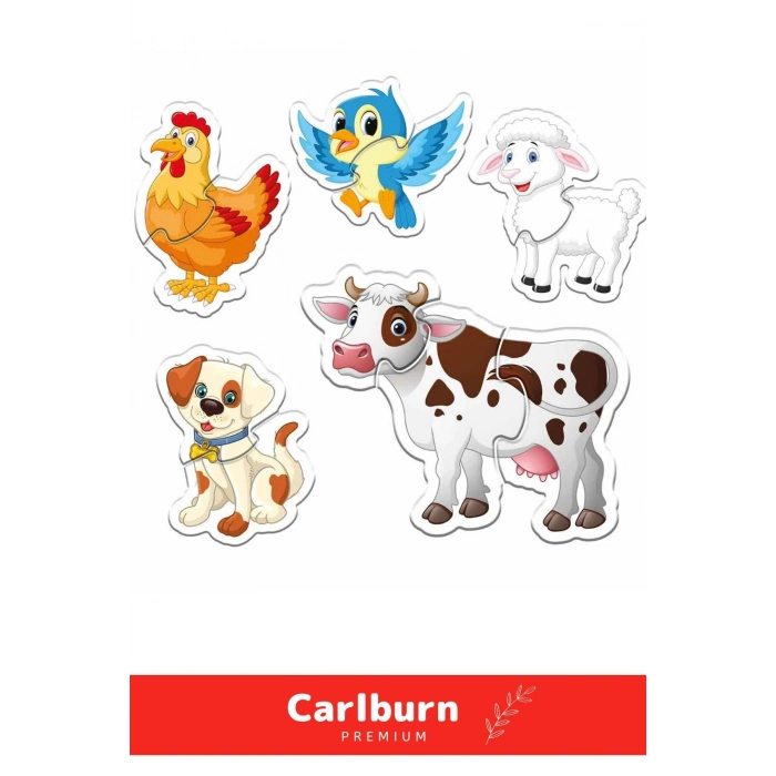 Özel Üretim Zeka Geliştirici Eğitici Çocuk El Göz Koordinasyonu Baby Puzzle Çiftlik Hayvanları