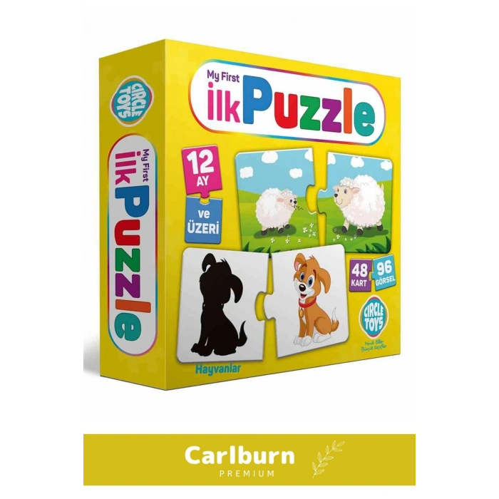 Özel Üretim Zeka Geliştirici Eğitici Çocuk El Göz Koordinasyonu  My First Puzzle 48 Parça