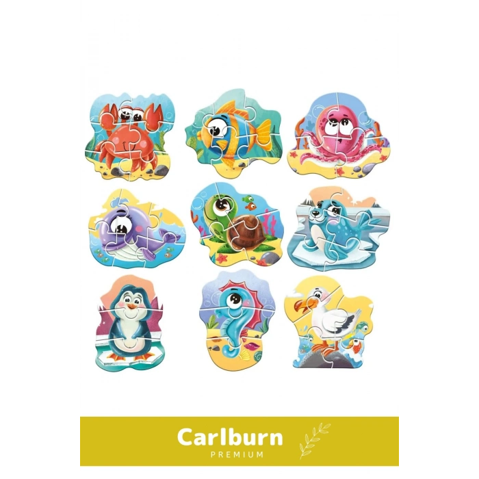 Özel Üretim Zeka Geliştirici Eğitici Çocuk El Göz Koordinasyonu  My Best Puzzle Okyanus Hayvanları