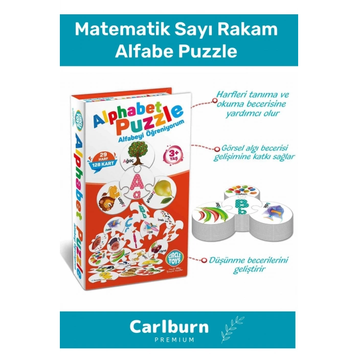 Özel Üretim Zeka Geliştirici Eğitici Çocuk El Göz Koordinasyonu Matematik Sayı Rakam Alfabe Puzzle