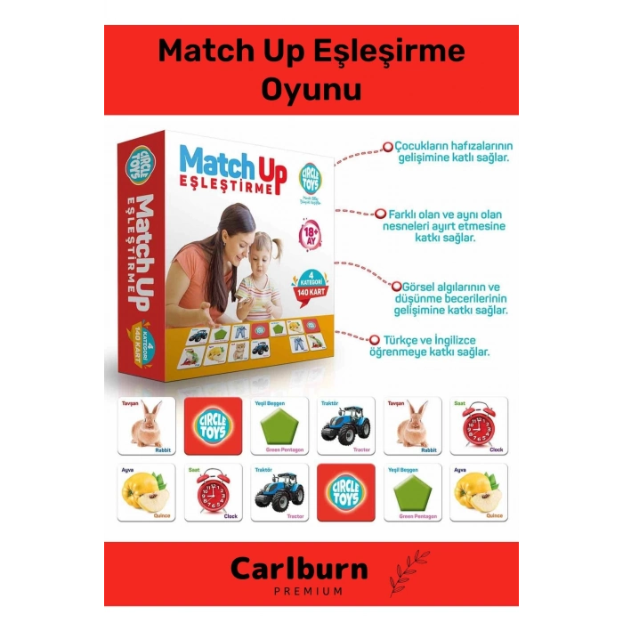 Özel Üretim Zeka Geliştirici Eğitici Çocuk El Göz Kordinasyonu Match Up Eşleşirme Oyunu 140 Parça