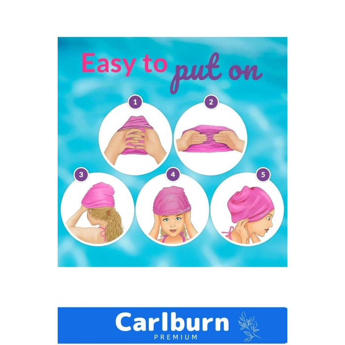 Özel Üretim Su Geçirmez Silikon Yüzücü Havuz Deniz Bonesi Elastik Yüzme Şapkası 2li Set