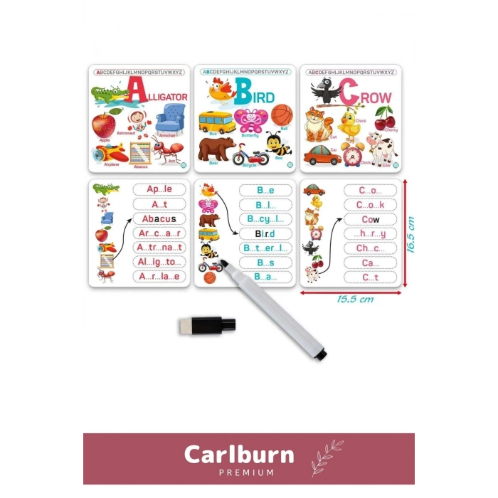 Özel Üretim Zeka Geliştirici Eğitici El Göz Koordinasyonu Matematik  İngilizce Alfabe Oyun Kartları