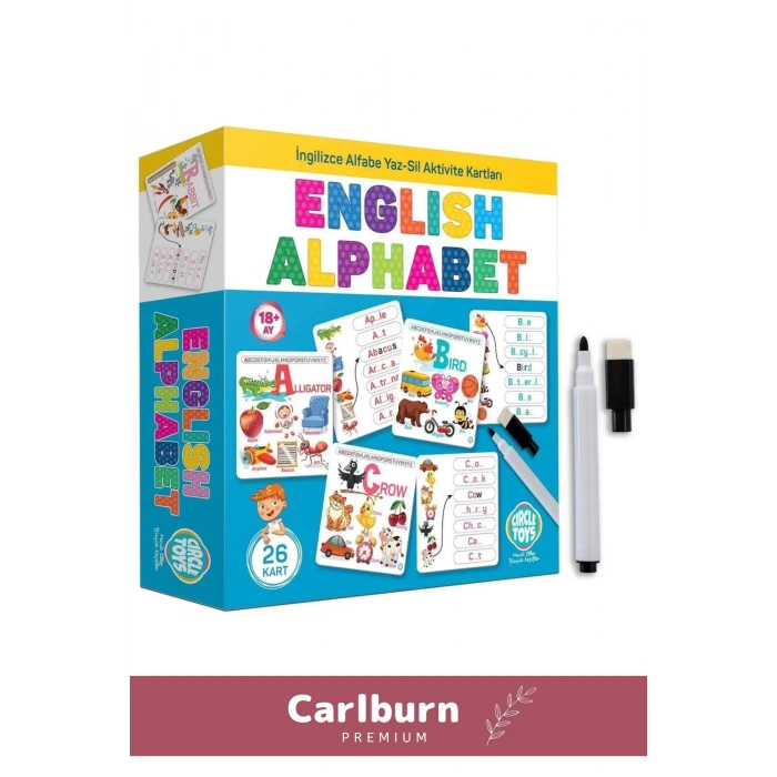 Özel Üretim Zeka Geliştirici Eğitici El Göz Koordinasyonu Matematik  İngilizce Alfabe Oyun Kartları