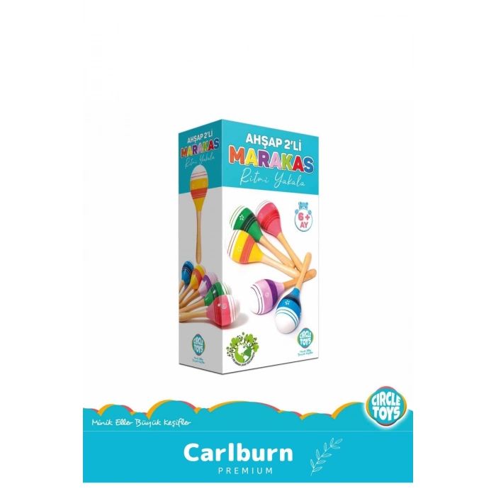 Özel Üretim Zeka Geliştirici Eğitici Kişisel Gelişim Çocuk Ahşap Renkli Marakas 2li