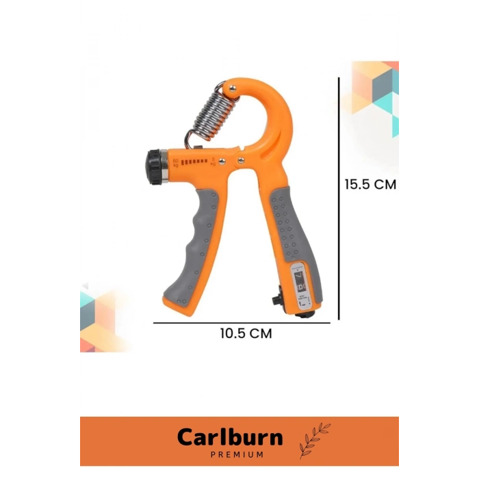 Premium Üretim El Bilek Güçlendirici Kas Yapma Ayarlı Damar Sayaçlı Bilek Güçlendirme Yayı 5-60 Kg.