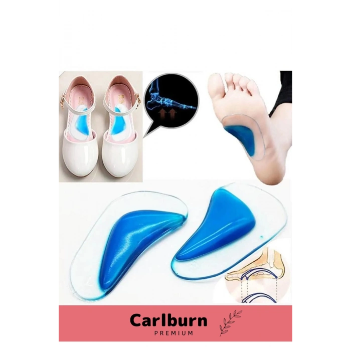 Özel Üretim Anatomik Boşluk Doldurucu Jel Düz Tabanlık Ark Desteği Silikon Ayak Tabanlığı