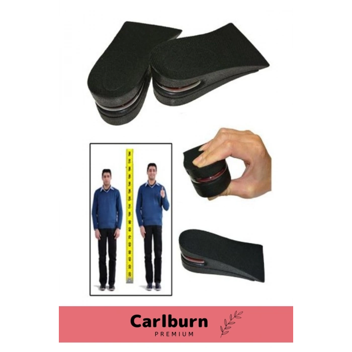 Özel Üretim Ayakkabı İçi Görünmeyen Hava Yastıklı Gizli Destekli Yükselten Boy Uzatan Tabanlık 5 Cm