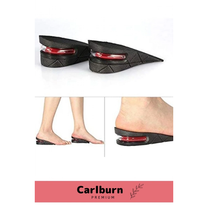 Özel Üretim Ayakkabı İçi Görünmeyen Hava Yastıklı Gizli Destekli Yükselten Boy Uzatan Tabanlık 5 Cm