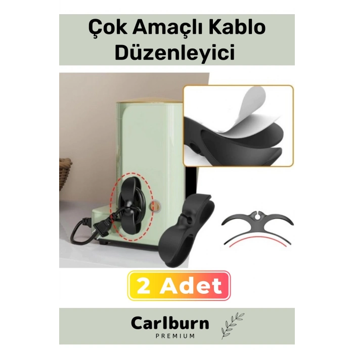 Özel Üretim Bilgisayar Notebook Şarj Kablosu Mutfak Çok Amaçlı Kablo Sarma Düzenleyici 2 Adet