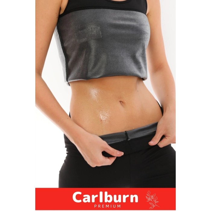 Özel Üretim Zayıflama İncelme Yağ Yakma Terleme Sauna Termal Kısa Kollu Kadın Atlet Tayt Takım