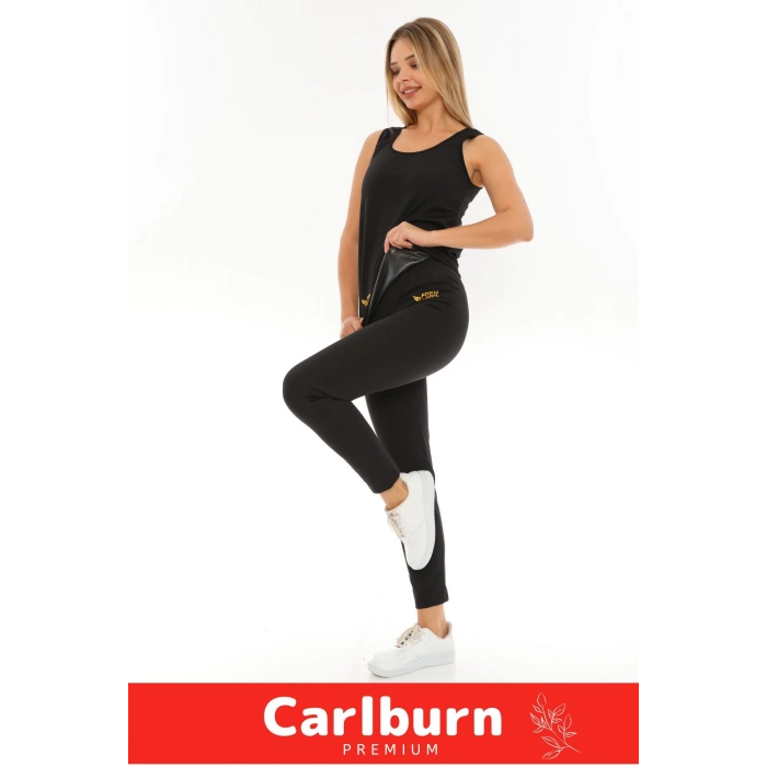 Özel Üretim Zayıflama İncelme Yağ Yakma Terleme Sauna Termal Kısa Kollu Kadın Atlet Tayt Takım