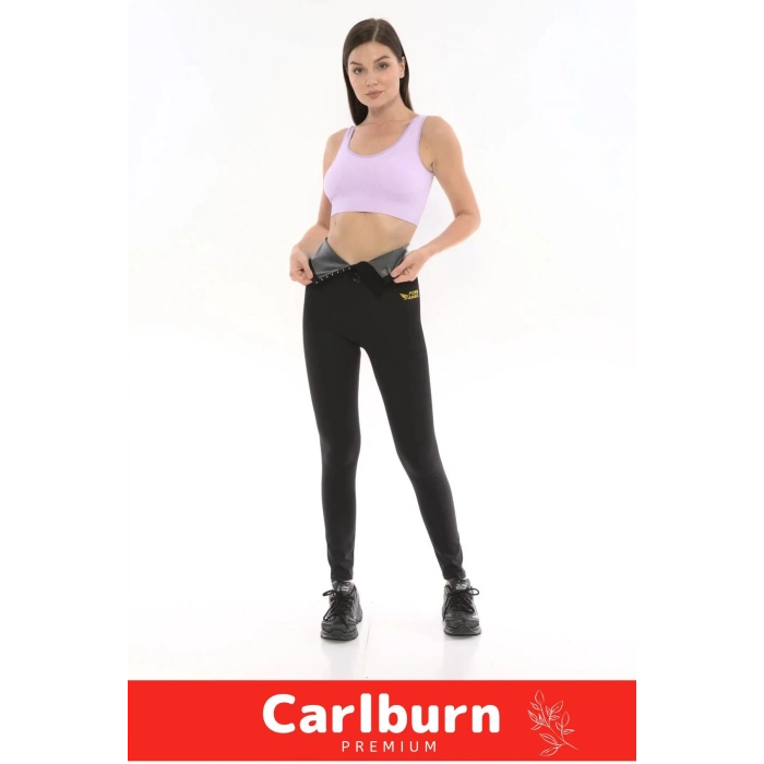 Yeni Seri Zayıflama İncelme Yağ Yakma Toplayıcı Sıkılaştırıcı Terleme Sauna Termal Agraflı Uzun Tayt