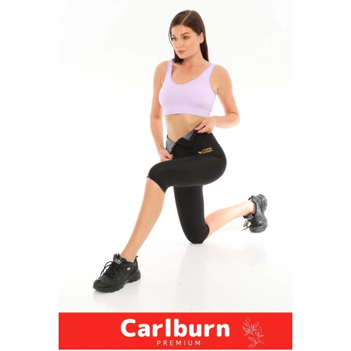 Yeni Seri Toparlayıcı Sıkılaştırıcı Şekillendirici Terleme Yüksek Bel Agraflı Sauna Termal Kısa Tayt