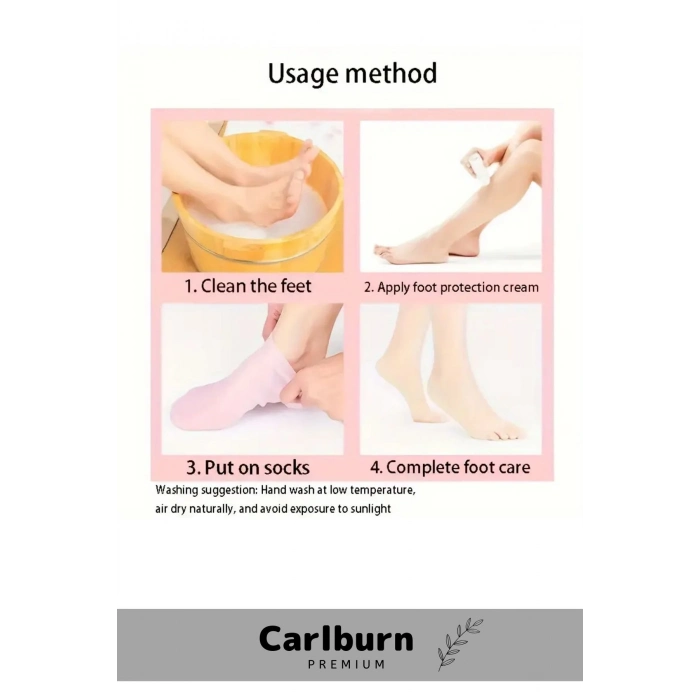 Özel Üretim Rahatlatıcı Yumuşak Elastik Sızdırmaz Besleyici Silikon Jel Ayak Nemlendirici Çorap