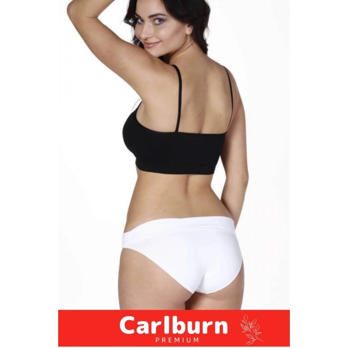 Yeni Sezon Esnek Askılı Pedli Rahat Konforlu Kadın Beyaz Ince Askılı Pedli Büstiyer İç Giyim