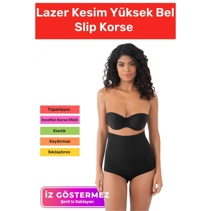 Özel Üretim İz Göstermeyen Kaymaz Sıkılaştırıcı Şekillendirici Lazer Kesim Yüksek Bel Slip Korse