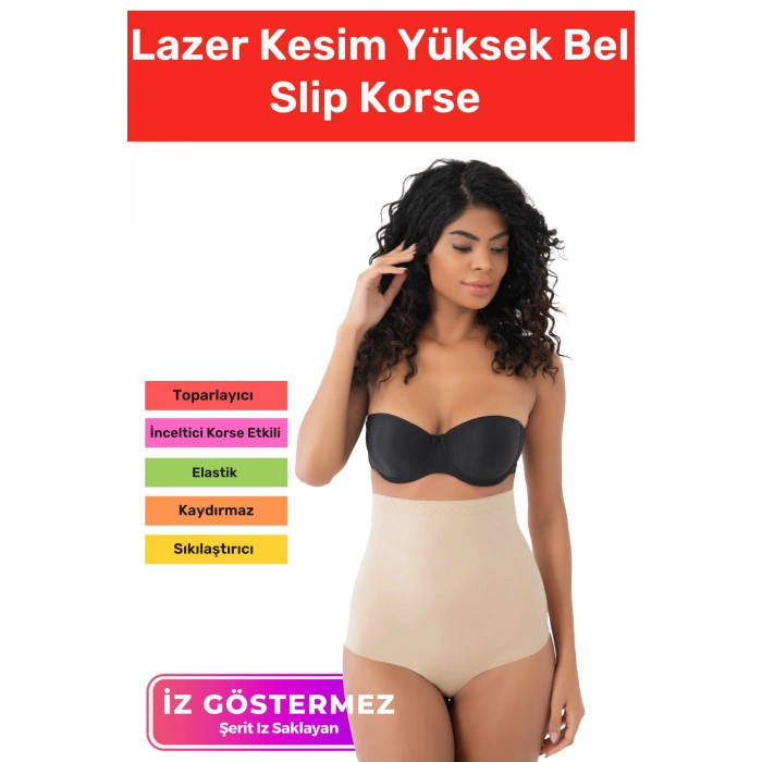 Özel Üretim İz Göstermeyen Kaymaz Sıkılaştırıcı Şekillendirici Lazer Kesim Yüksek Bel Slip Korse