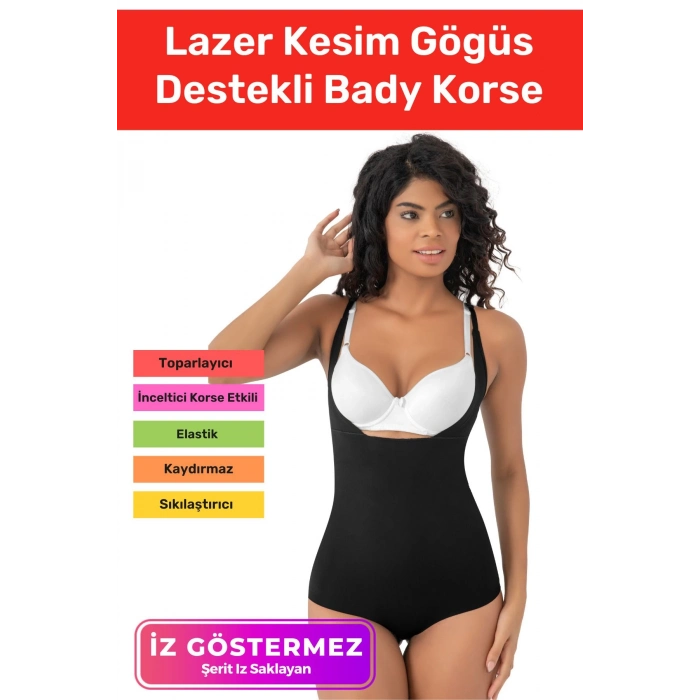 Özel Üretim İz Göstermeyen Kaymaz Şekillendirici Toparlayıcı Lazer Kesim Gögüs Destekli Bady Korse