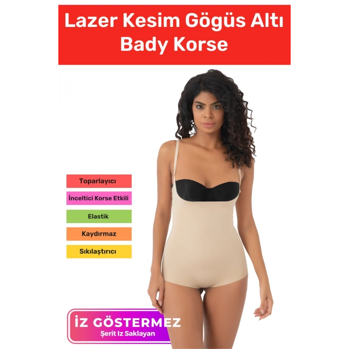 Yeni Seri İz Göstermeyen Toparlayıcı Şekillendirici Sıkılaştırıcı Lazer Kesim Gögüs Altı Bady Korse