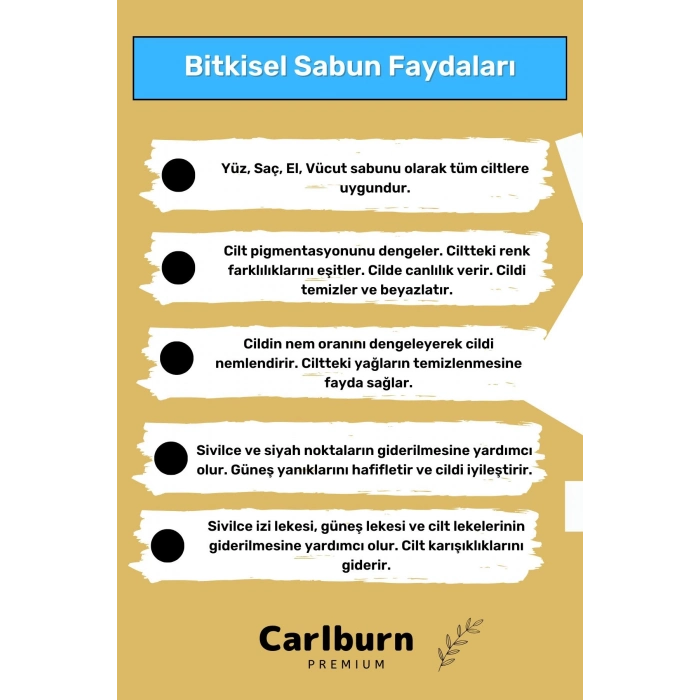 Özel %100 Doğal Güzel Kokulu El Yüz Saç Vücut Cilt Orijinal Bitkisel Safran Sabunu 120G - 10 Adet