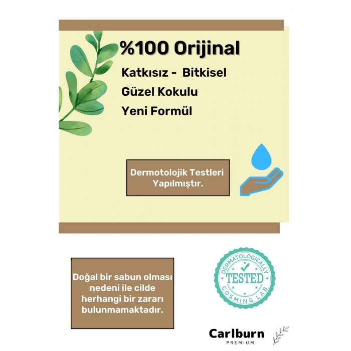 %100 Doğal Güzel Kokulu El Yüz Saç Vücut Cilt Orijinal Bitkisel Mardin Bıttım Sabunu 120G - 5 Adet