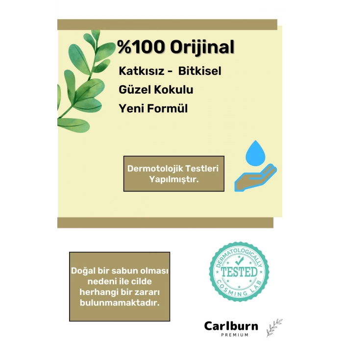 %100 Doğal Güzel Kokulu El Yüz Saç Vücut Cilt Orijinal Bitkisel Siirt Bıttım Sabunu 120G - 1 Adet