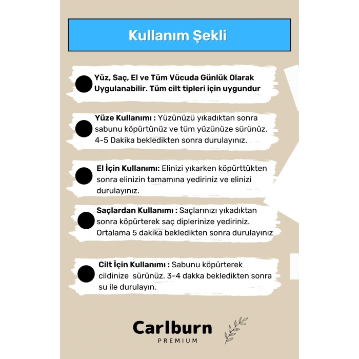 %100 Doğal Güzel Kokulu El Yüz Saç Vücut Cilt Orijinal Bitkisel Pirinç Özlü Sabunu 120G - 1 Adet