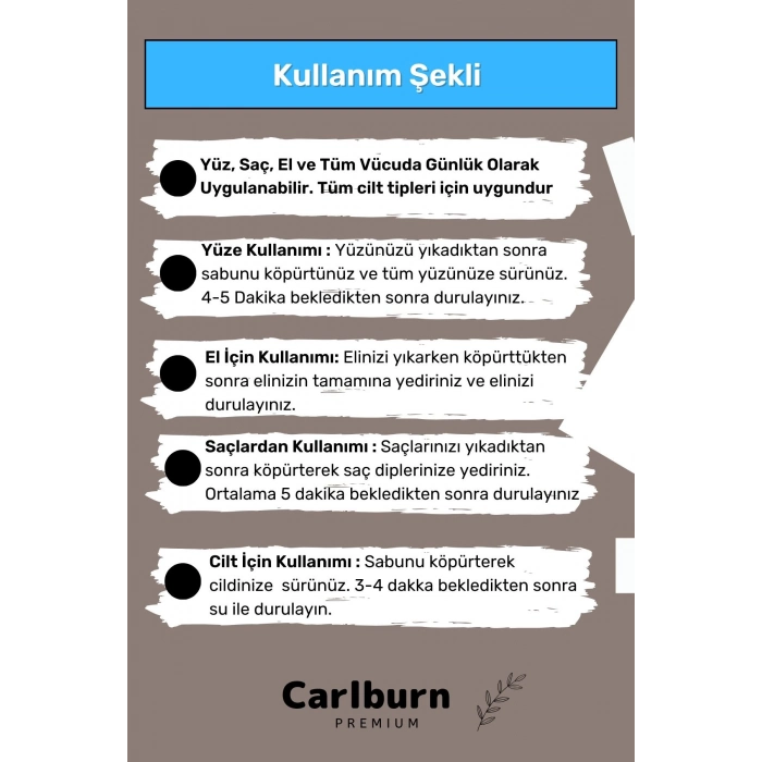 Lüks %100 Doğal Güzel Kokulu El Yüz Saç Vücut Cilt Orijinal Bitkisel Çay Ağacı Sabunu 120G - 2 Adet