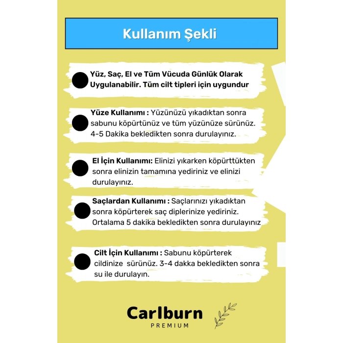 Lüks %100 Doğal Güzel Kokulu El Yüz Saç Vücut Cilt Orijinal Bitkisel Limon Sabunu 120G - 3 Adet