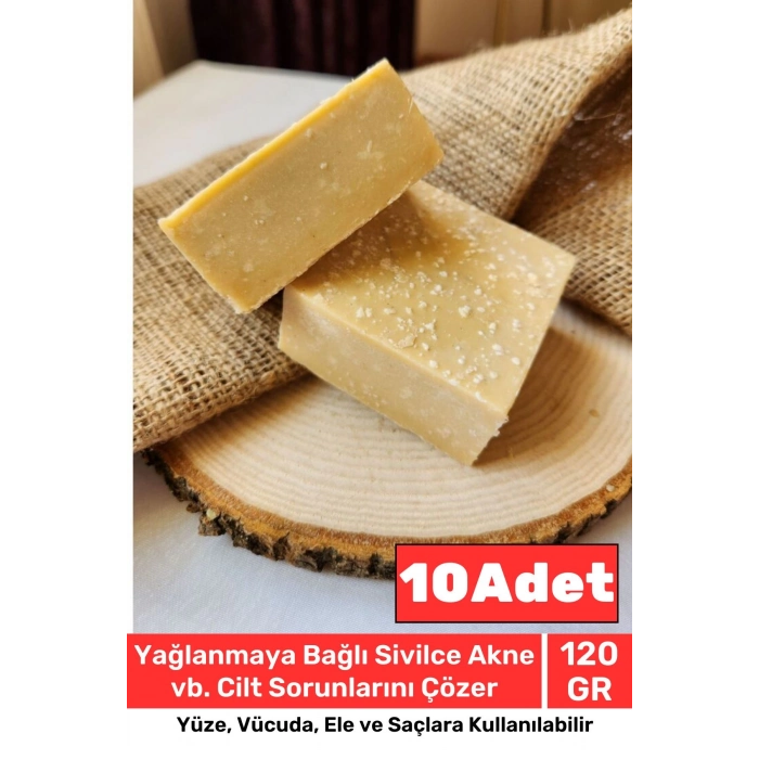 Lüks %100 Doğal Güzel Kokulu El Yüz Saç Vücut Cilt Orijinal Bitkisel Salyangoz Sabunu 120G - 10 Adet