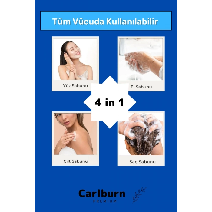 Lüks %100 Doğal Güzel Kokulu El Yüz Saç Vücut Cilt Orijinal Bitkisel Kekik Sabunu 120G - 5 Adet