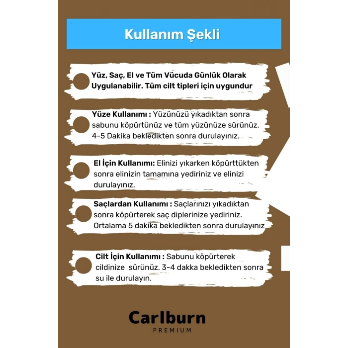 %100 Doğal Güzel Kokulu El Yüz Saç Vücut Cilt Orijinal Bitkisel Saf Çörek Otu Sabunu 120G - 5 Adet