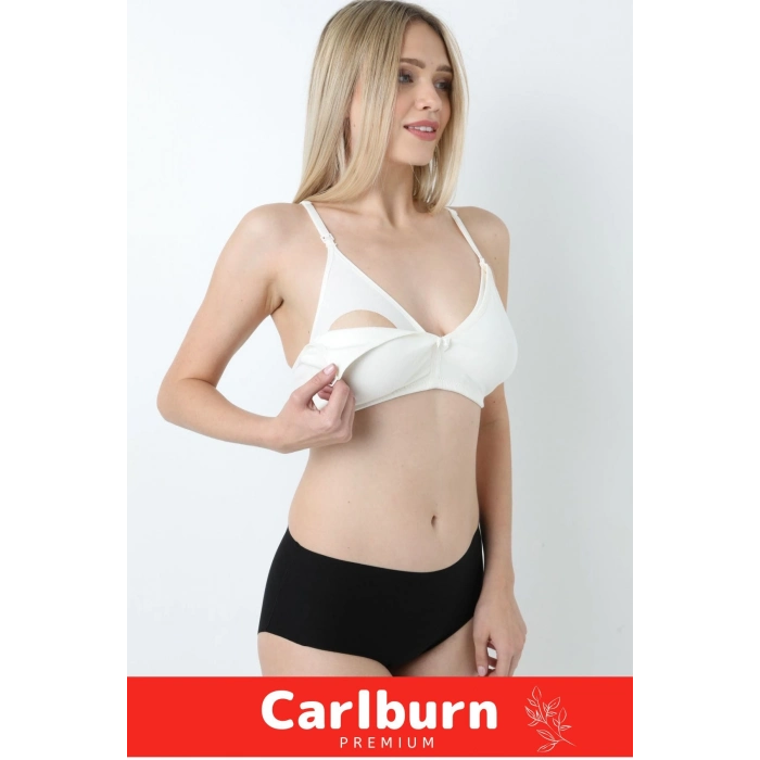 Özel Üretim Yumuşak Toparlayıcı Rahat Dayanıklı Tam Kalıp Beatris Pamuklu Balensiz Emzirme Sütyen