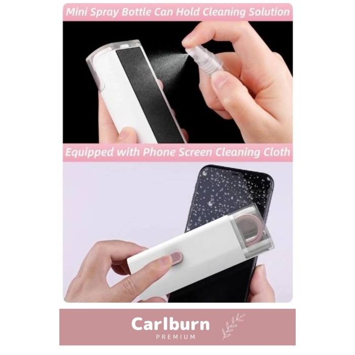 Premium Çok Fonksiyonlu Güçlü Silikon Uçlu 7 in 1 Airpods Klavye Ekran Temizleme Kiti