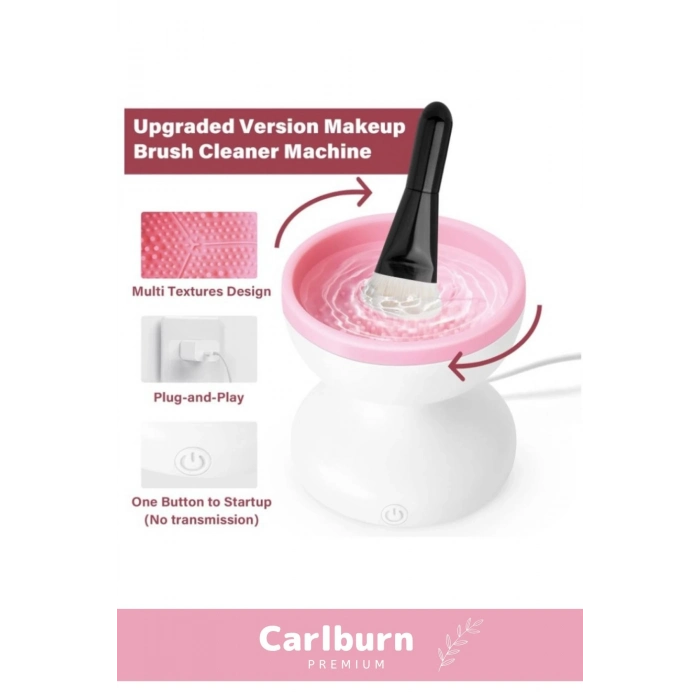 Özel Üretim Usb Şarjlı Hızlı Nazik Temizleyen Zarar Vermez Elektrikli Makyaj Fırçası Temizleyici