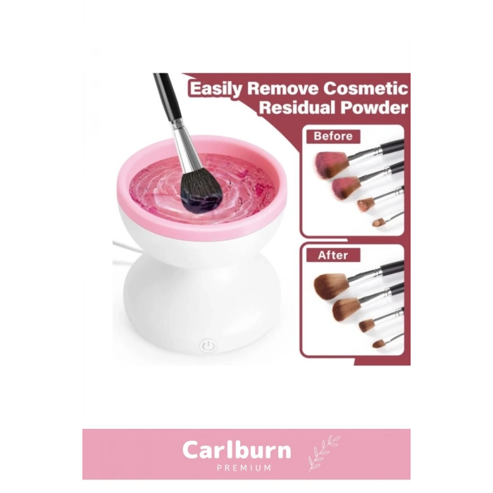 Özel Üretim Usb Şarjlı Hızlı Nazik Temizleyen Zarar Vermez Elektrikli Makyaj Fırçası Temizleyici