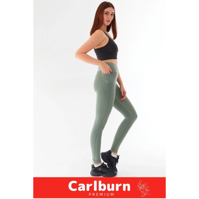 Yeni Sezon İç Göstermez Yüksek Bel Cepli Yoga Sıkı Dokuma Teknolojisi Fitness Gym Training Tayt